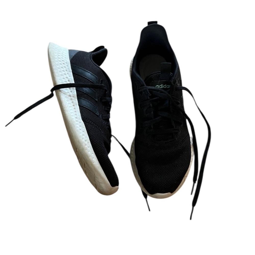 Adidas Womens Black Cloudfoam Super Tennis Running Shoes 8.5